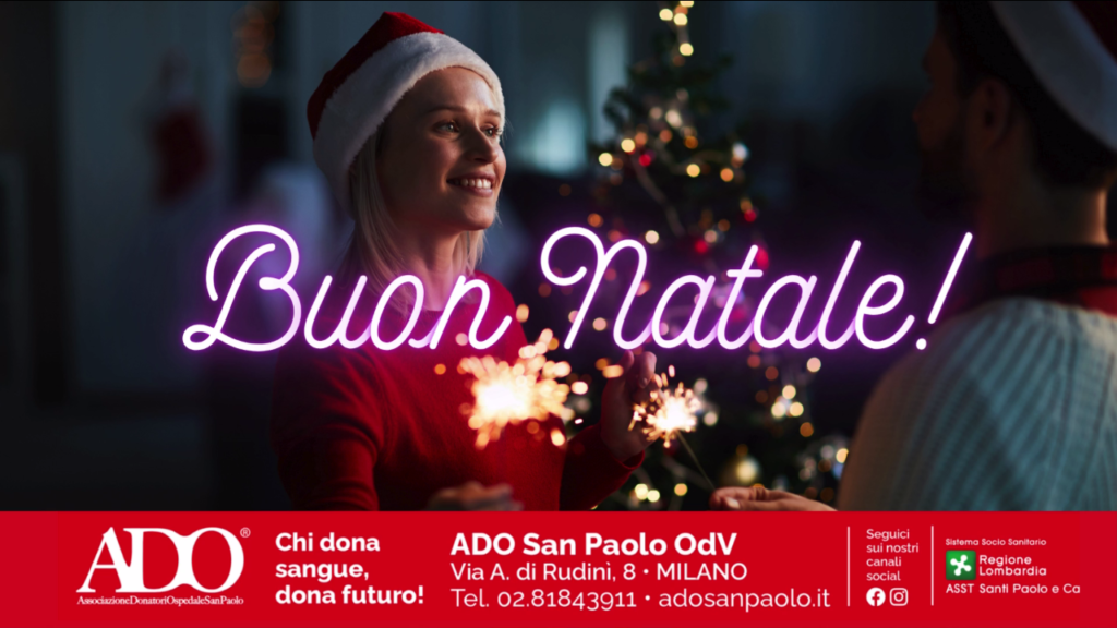campagna di natale per la donazione di sangue